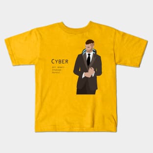 Cyberpunk suit slogan Kids T-Shirt